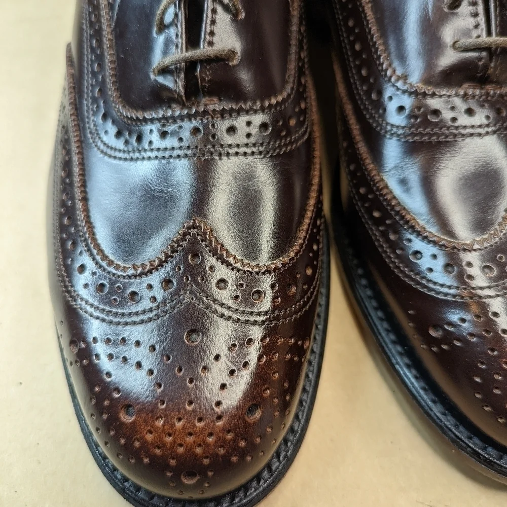 Florsheim Executive Imperial men's sz 7 C brown leather Wingtip Oxford. New with